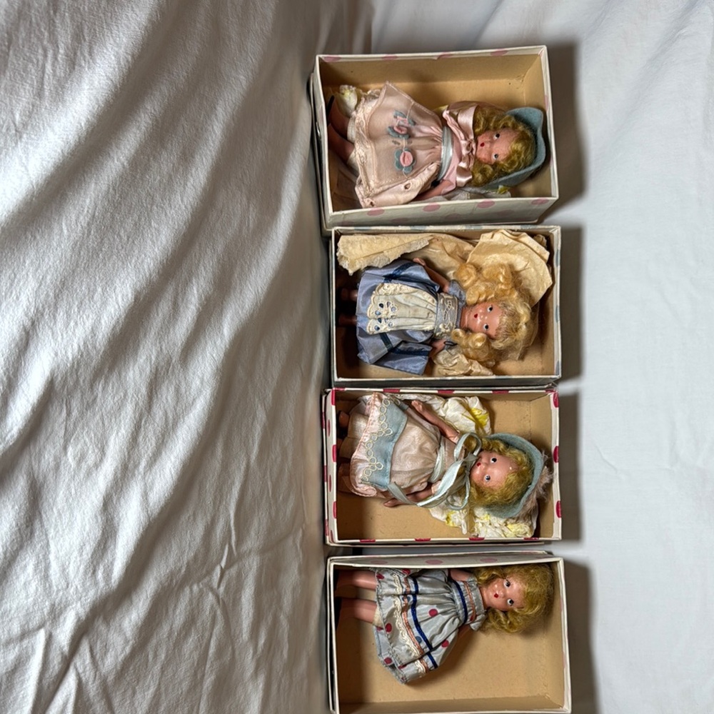 Vintage Madam Alexander Doll Set in the original boxes- early 1900s. Cherished!